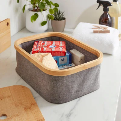 Dunelm Berkeley Foldable Storage Basket with Lid