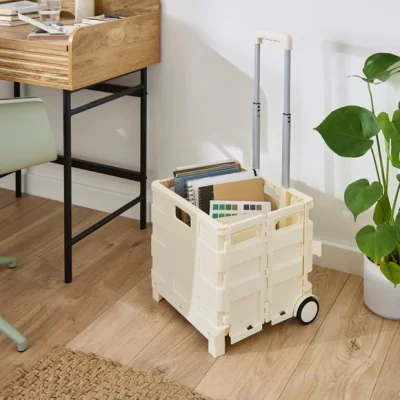 Dunelm Folding Trolley Storage Crate