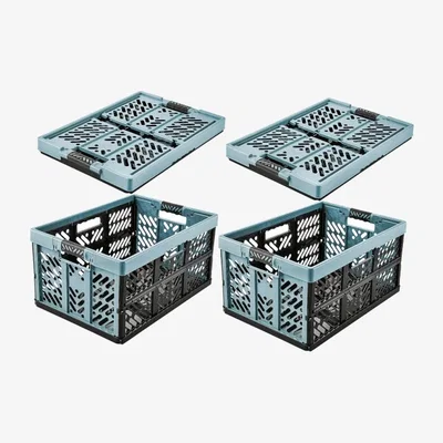 Dunelm Keeeper Set of 2 Strong Folding Storage Box