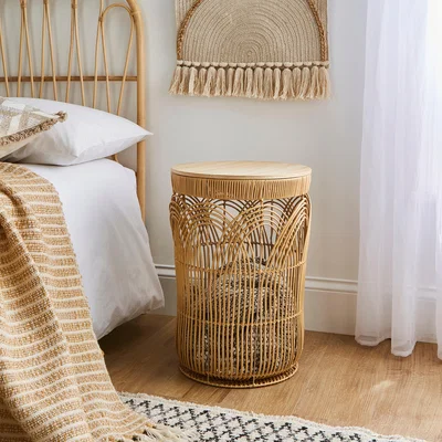 Dunelm Faux Rattan Large Storage Basket Natural
