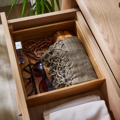 Dunelm The Edited Life Large Square Wooden Drawer Organiser