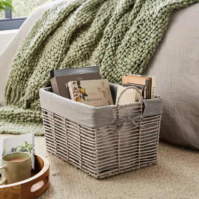 Dunelm Purity Storage Basket Grey