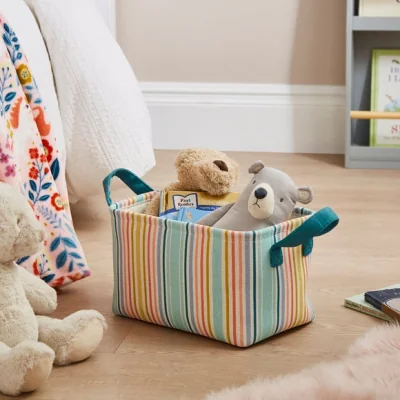 Dunelm Rainbow Stripe Storage Basket