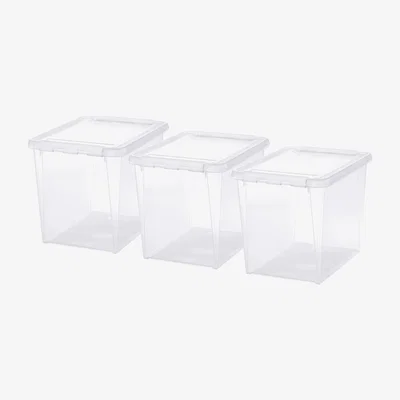 Dunelm SmartStore Home 25L Set of 3 Boxes, Clear