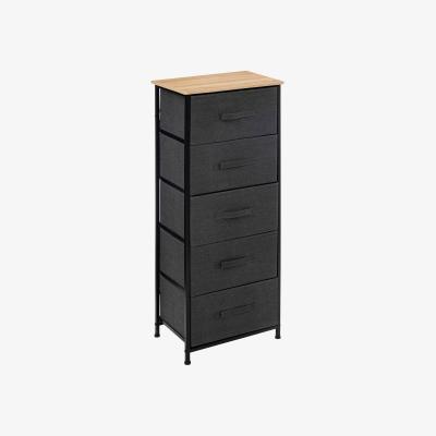 Dunelm Tissa Tall Grey 5 Drawer Storage Unit