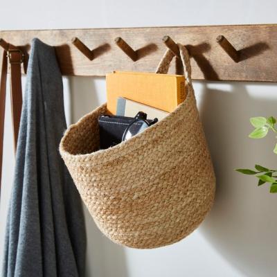 Dunelm Medium Wall Hanging Jute Storage Basket