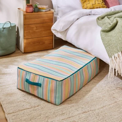 Dunelm Rainbow Stripe Underbed Bag