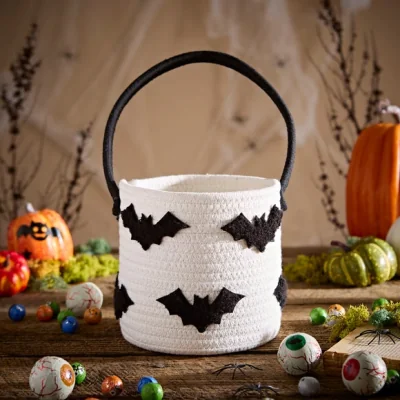 Dunelm Tufted Bats Basket with Handle