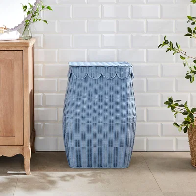 Dunelm Heart and Soul Scalloped Laundry Basket