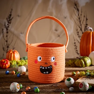 Dunelm Pumpkin Basket with Handle