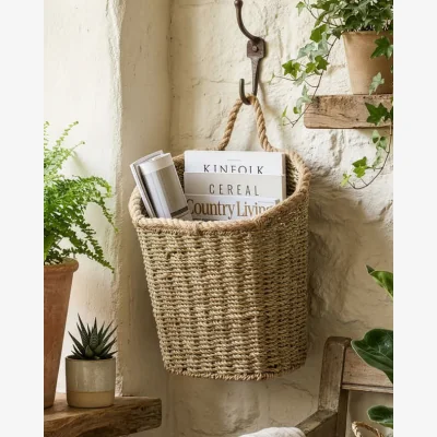 Dibor Rope Finish Seagrass Wall Baskets