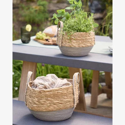 Dibor Set of 2 Natural Storage Baskets