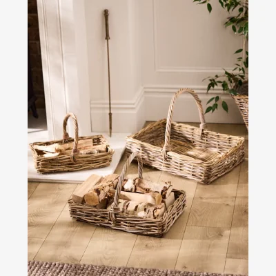 Dibor Katoro Log Basket with Handle