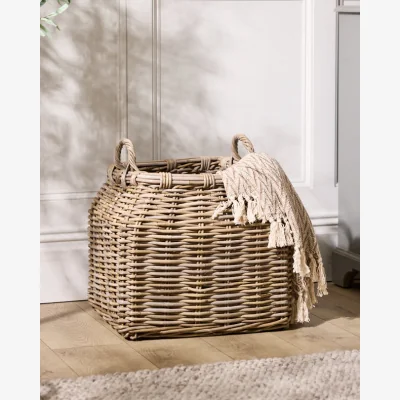 Dibor Rounded Square Basket with Handles
