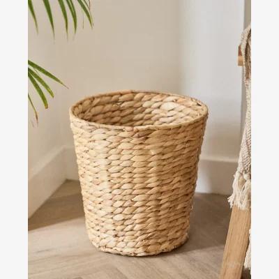 Dibor Lakelyn Water Hyacinth Paper Waste Basket