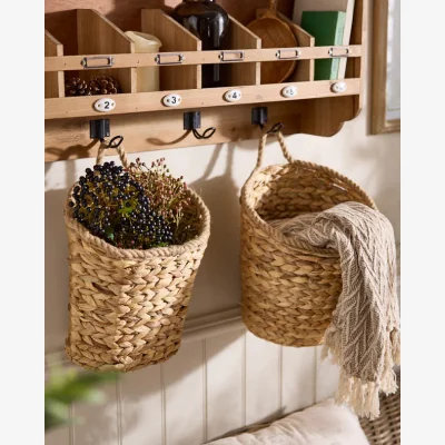 Dibor Rope Finish Hyacinth Wall Baskets