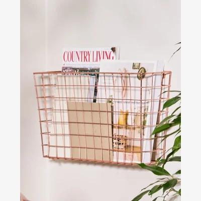 Dibor Copper Wall Storage Basket