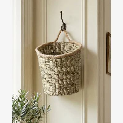 Dibor Large Rope Finish Seagrass Wall Basket
