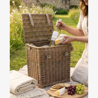 Dibor Tall Wicker Hamper Basket