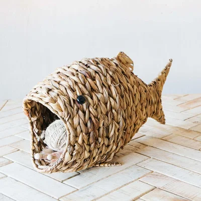 Graham & Green Rattan Fish Basket