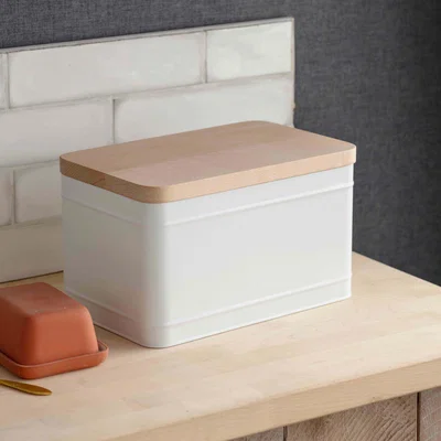 Graham & Green White Borough Bread Bin