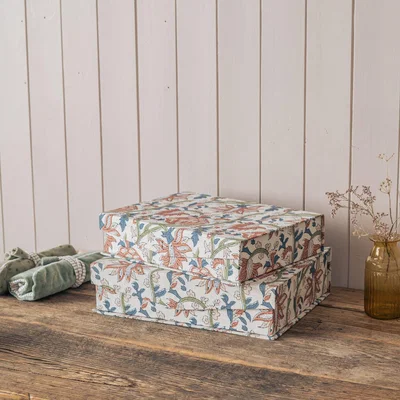 Graham & Green Graham and Green Padma Floral Decorative Storage Box - Large