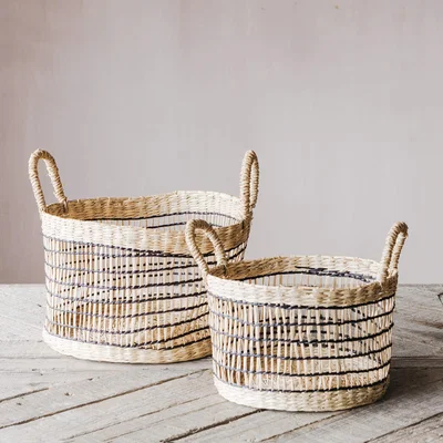 Graham & Green Set of Two Open Weave Baskets