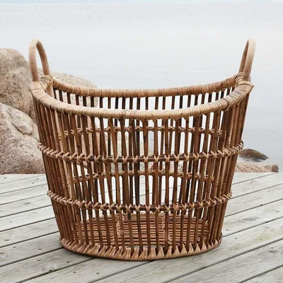 Graham & Green French Rattan Basket