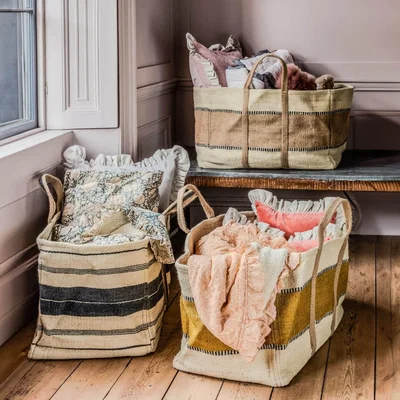 Graham & Green Graham and Green Large Jute Storage Basket - Natural