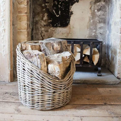 Graham & Green Wicker Log Basket