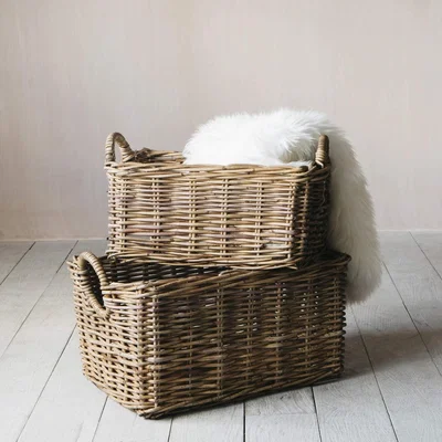 Graham & Green Set of Two Wicker Baskets