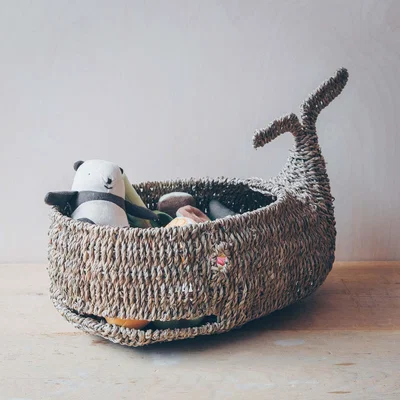 Graham & Green Seagrass Whale Basket