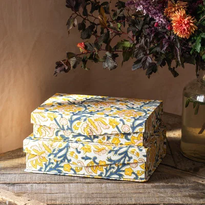 Graham & Green Graham and Green Paisley Floral Decorative Storage Box - Large