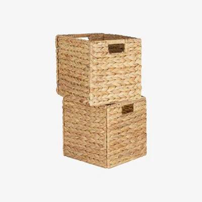 Habitat Habitat Set of 2 Hyacinth Square Basket