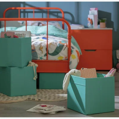 Habitat Habitat Set of 4 plain Storage Boxes - Teal