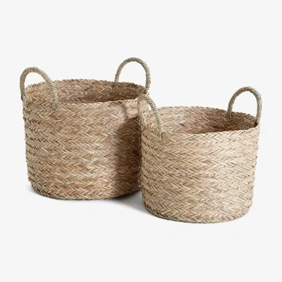 Habitat Habitat Hand Woven Baskets - Natural - Set of 2