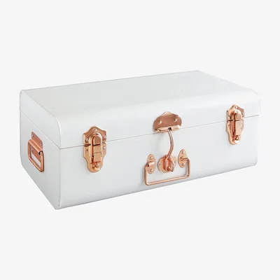 Habitat Habitat Trunk Linen Small Trunk with Copper Clasps