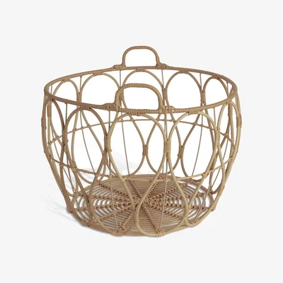 Habitat Habitat Open Weave Blanket Storage Basket - Natural