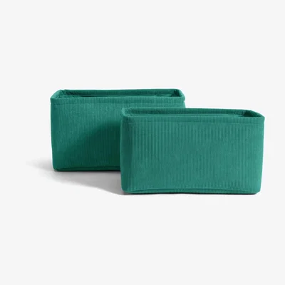 Habitat Habitat Jumbo Cord Pack of 2 Storage Basket -  Teal Green