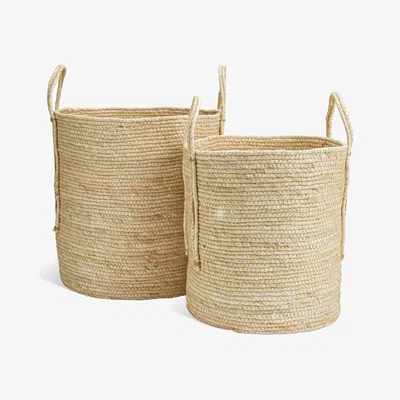 Habitat Habitat Corn Husk Storage Baskets - Set of 2 - Natural