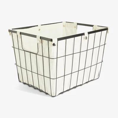 Habitat Habitat 36 Litre Industrial Wire Storage Basket - White