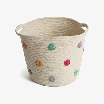 Habitat Habitat 35 Litre Spot Rope Storage Basket - White