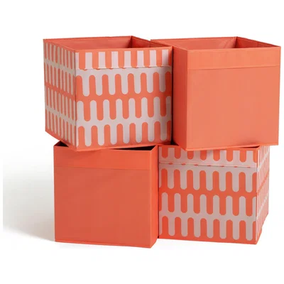 Habitat Habitat Set of 4 Square Plus Boxes - Orange
