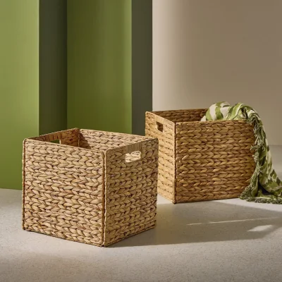 Habitat Habitat Hyacinth Set of 2 Square Plus Boxes - Natural