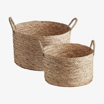 Habitat Habitat Open Weave Baskets - Natural - Set of 2
