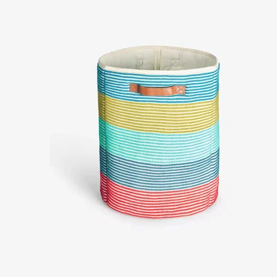 John Lewis Harlequin Kids' Striped Trucking Storage Basket, Multi