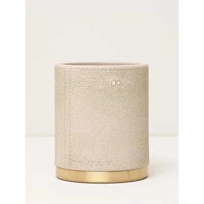 John Lewis Truly Shagreen Storage Pot, Ivory