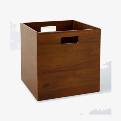 John Lewis John Lewis Mid-Century Timber Storage Box, Brown