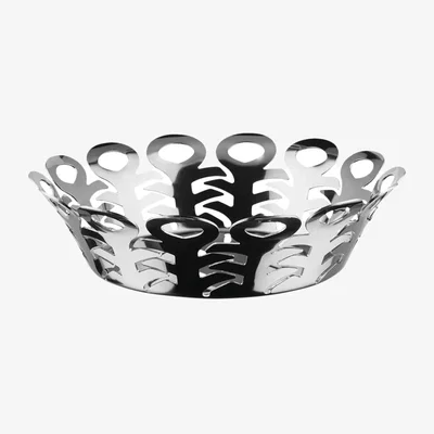 John Lewis Alessi Vimini Small Stainless Steel Basket