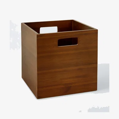 John Lewis John Lewis Mid-Century Timber Storage Box, Medium, Brown